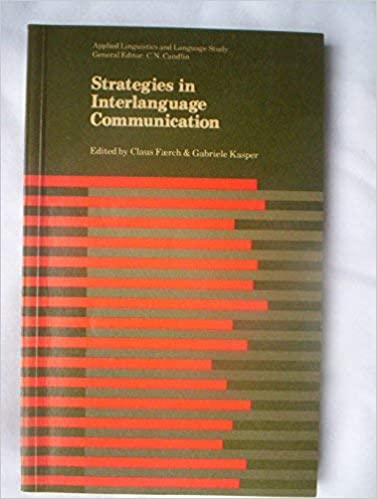 Strategies in Interlanguage Communication (Applied Linguistics and Language Study) - Scanned Pdf with ocr